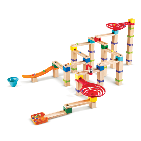 Jucarie din lemn - Marble Run Tricks N Twists (129 piese), copii varsta 3 ani+,6 ani+,8 ani+ [1]