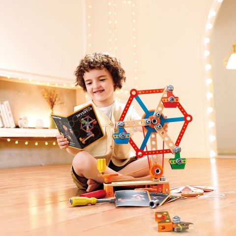 Jucarie din lemn - Set Carnaval Builder, copii varsta 5 ani+ [1]