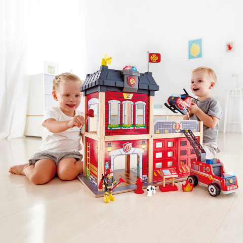 Jucarie din lemn - Statie de pompieri, copii varsta 3 ani+,6 ani+ [2]