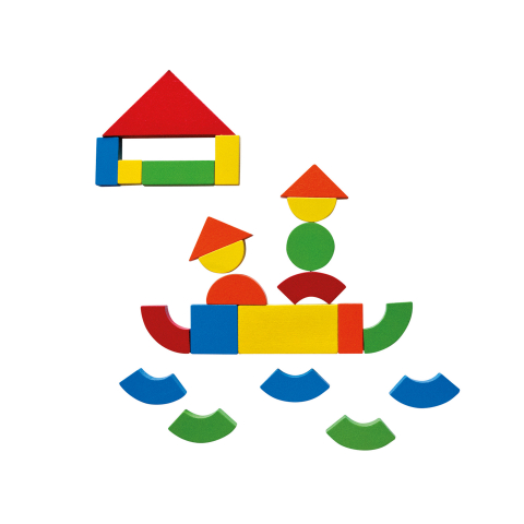Jucarie din lemn - Tabla magnetica cu forme geometrice, copii varsta 3 ani+,6 ani+ [14]
