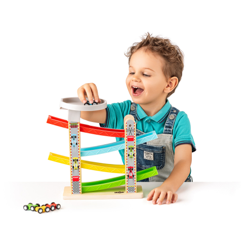 Jucarie din lemn - Traseu curse masini, copii varsta 18 luni+,3 ani+,6 ani+ [5]