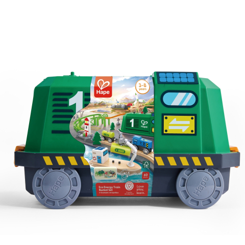 Jucarie din lemn - Tren in cutie tip locomotiva, copii varsta 3 ani+,6 ani+,8 ani+ [4]