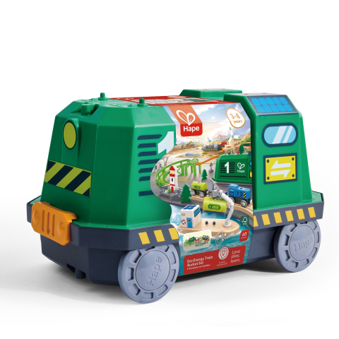 Jucării și Jocuri pentru copii - Jucarie din lemn - Tren in cutie tip locomotiva, copii varsta 3 ani+,6 ani+,8 ani+