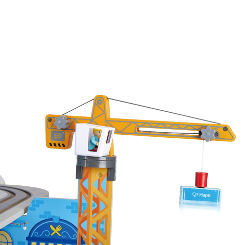 Jucarie din lemn - Tren Mega City (55 piese), copii varsta 3 ani+,6 ani+,8 ani+ [7]