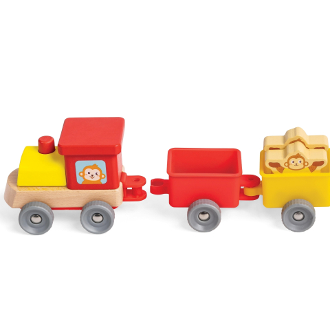 Jucarie din lemn - Vagoane cu maimute, copii varsta 2 ani+,6 ani+ [5]