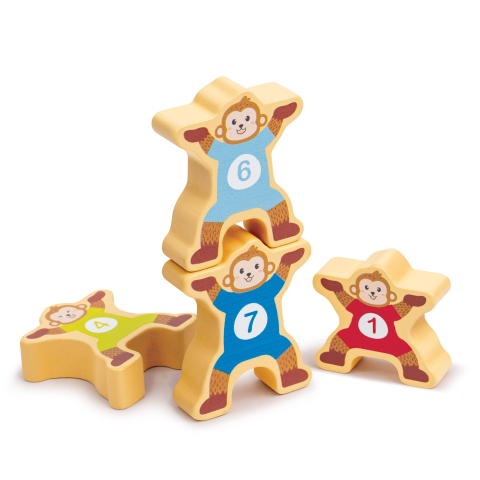 Jucarie din lemn - Vagoane cu maimute, copii varsta 2 ani+,6 ani+ [2]