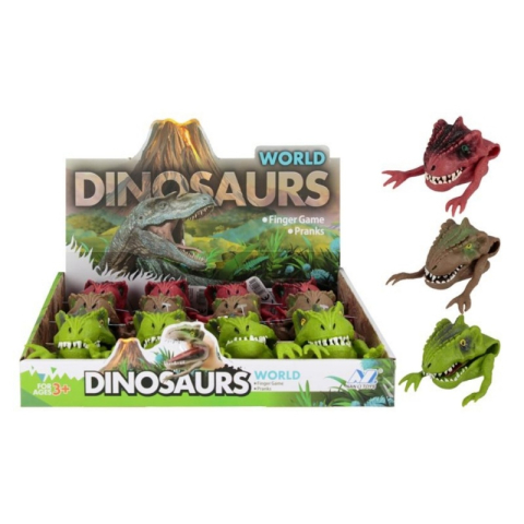 Jucării și Jocuri pentru copii - Jucarie dinozaur, pentru degete MegaCreative 567174, 16cm deschidere, cauciuc, +3ani