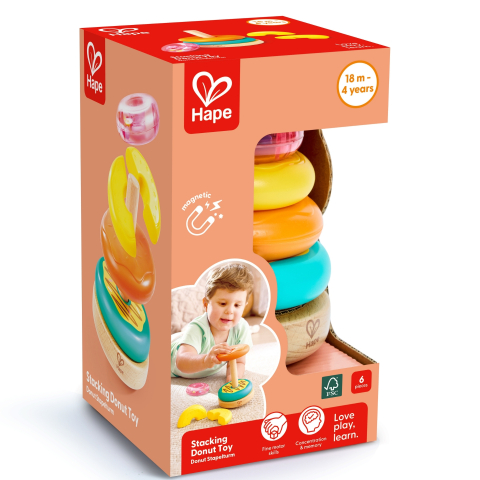 Jucării și Jocuri pentru copii - Jucarie - Donuturi de stivuit varsta 1 an+