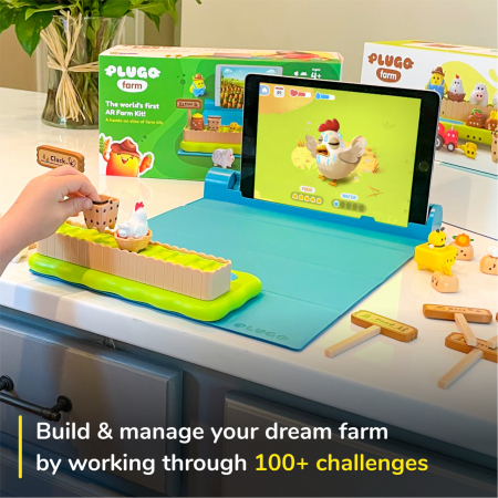 Jucarie educativa Ferma cu sistem interactiv bazat pe Realitate Augmentata, PlayShifu Plugo Ferma, varsta 3 - 6, 6 - 9 ani, Baiat, Fata [3]