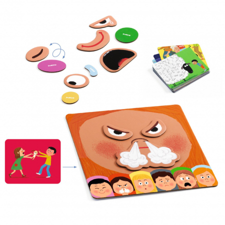 Joc educativ Emotico, Recunoaste Emotii, Djeco, varsta 3 - 6 ani, Baiat, Fata [1]