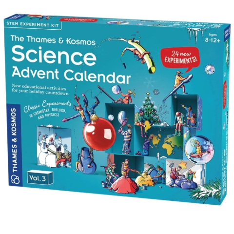 Jucării STEM, Știință şi Experimente - Jucarie educativa Kit STEM Calendarul stiintific de Advent versiunea 3, Thames & Kosmos pentru Baiat, Fata varsta 6 - 9, 9+