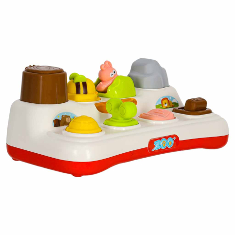 Jucarie educativa pentru copii, Centru de activitati, Pop-Up Animale cu lumini si muzica [2]