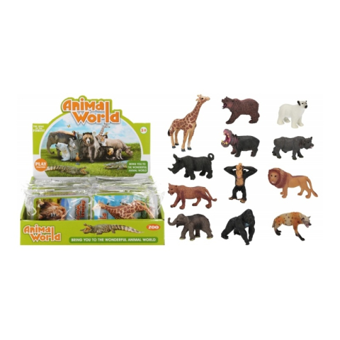 Jucarie figurina animal salbatic MegaCreative 570092, diverse modele, cauciuc, 10x8x2cm, +3ani [2]