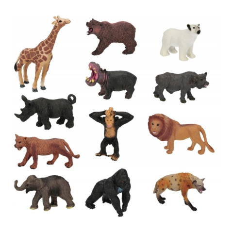 Jucarie figurina animal salbatic MegaCreative 570092, diverse modele, cauciuc, 10x8x2cm, +3ani [1]