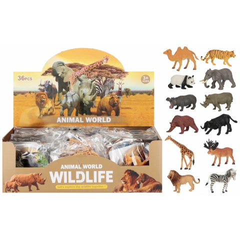 Jucarie figurina animal salbatic MegaCreative 571510, 8x9cm, pvc, 36 buc/display, +3 ani [3]