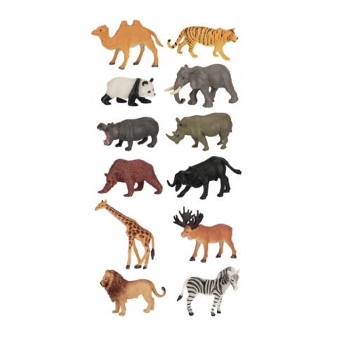 Jucarie figurina animal salbatic MegaCreative 571510, 8x9cm, pvc, 36 buc/display, +3 ani [1]