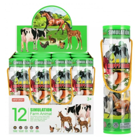 Jucării și Jocuri pentru copii - Jucarie figurine animale domestice MegaCreative 545320, tub pvc, 12 buc/set