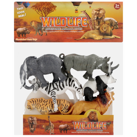 Jucării și Jocuri pentru copii - Jucarie figurine animale salbatice, 25x31x6cm, 3+ ani, MegaCreative, 549728