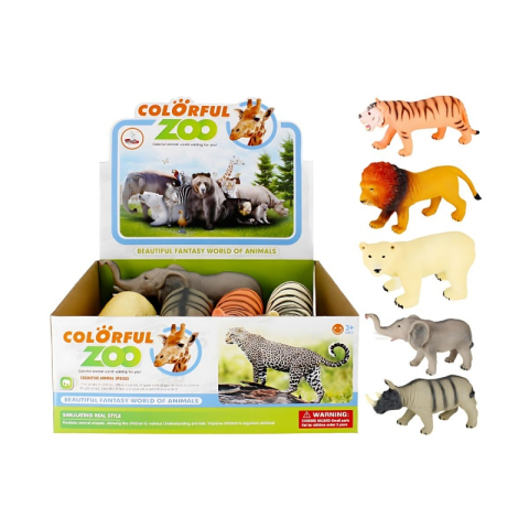 Jucarie figurine animale salbatice cu sunet MegaCreative 500763, 28 cm, 37x15x35cm, +3ani [0]