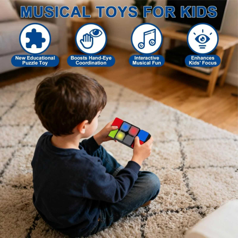 Jucarie interactiva copii, 4 moduri joc, lumini LED, efecte sonore, 6 ani [1]