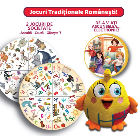 Jucarie Interactiva Educativa, Unde-i Puisorul, Jocuri si Invatare Limba Romana pentru Prescolari [2]
