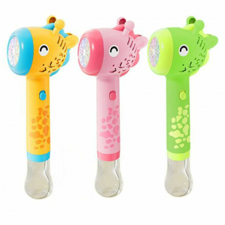 Jucării de făcut baloane de săpun - Jucarie Bagheta Baloane de Sapun, Girafa, 3 culori - Micostore.ro