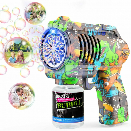 Jucarie Pistol Baloane de Sapun, Dinozauri, 3 culori - Micostore.ro [5]