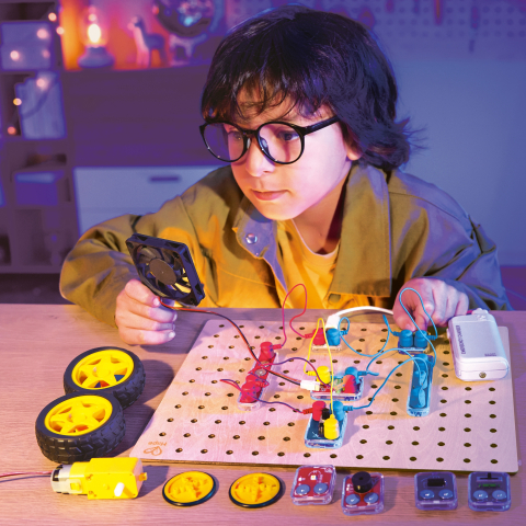 Jucarie Labbox - Circuit Explorer Base, 90+ experimente (39 piese), copii varsta 8 ani+ [1]