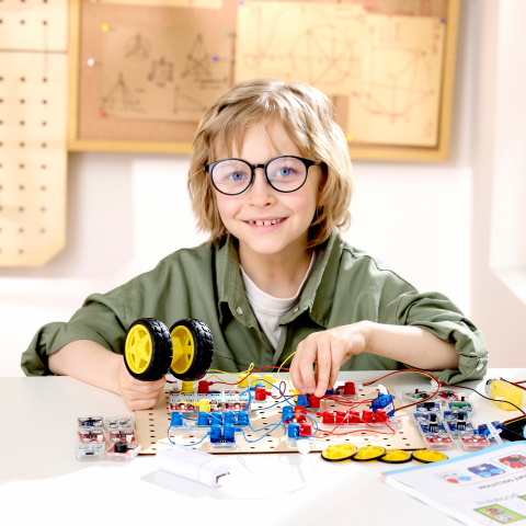 Jucarie Labbox - Circuit Explorer Lab Kit, 100+ experimente (76 piese), copii varsta 8 ani+ [5]