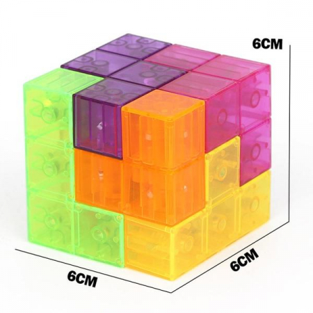 Joc logica cub magnetic Magic Magnetic Cube 3D pentru copii. [10]