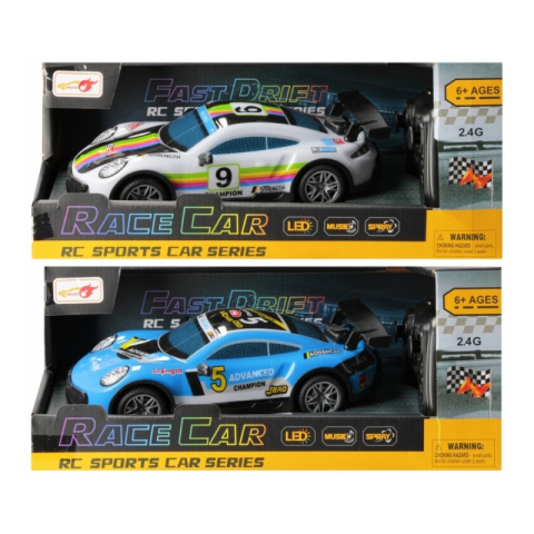 Jucării și Jocuri pentru copii - Jucarie masina curse lumini, sunete, abur MegaCreative 571990, 20x5x6cm, telecomanda, +6 ani