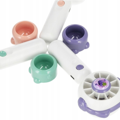 Jucarie mini ventilator, pisicuta, MegaCreative, 8x16x5cm, 576847, USB, diverse culori [5]