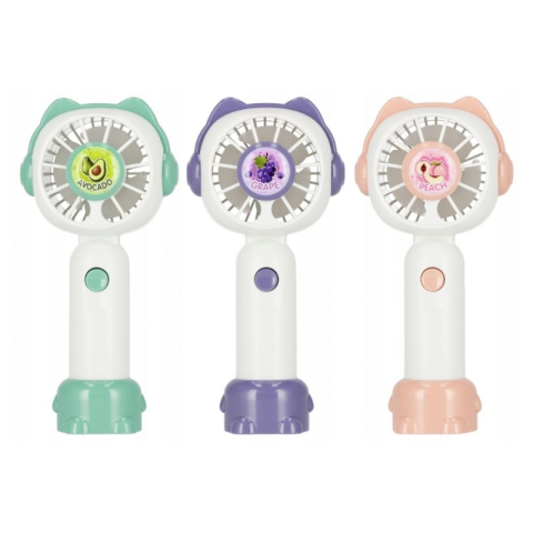 Electrocasnice & Climatizare - Jucarie mini ventilator, pisicuta, MegaCreative, 8x16x5cm, 576847, USB, diverse culori