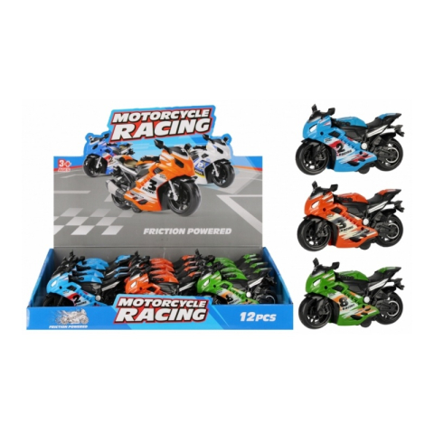 Jucarie motocicleta 14cm MegaCreative 569322, 3 culori, 38x9x33cm, 12 buc/display, +3ani [2]