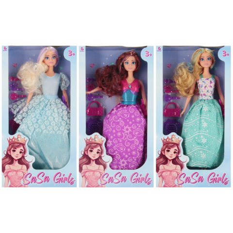 Jucării și Jocuri pentru copii - Jucarie papusa SaSa Girls 29cm + accesorii, diverse modele, +3 ani, MegaCreative, 543702