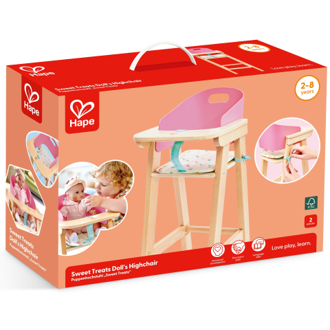 Diversificare si Ingrijire Bebe - Jucarie - Scaun de masa pentru papusi Sweet Treats varsta 2 ani+,3 ani+,6 ani+