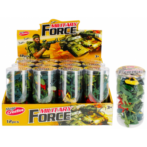Jucării și Jocuri pentru copii - Jucarie set armata (soldati) MegaCreative Military Set, 474337, borcan, +3 ani
