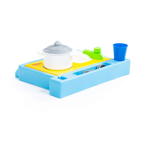 Jucarie set bucatarie, POLESIE Mini, contine 7 piese, 33Lx24lx5h, plastic, 43405 [2]