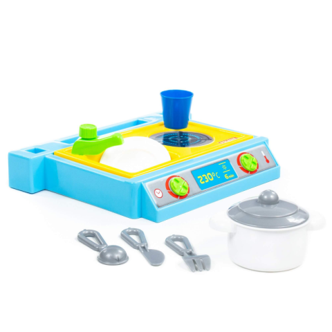 Jucarie set bucatarie, POLESIE Mini, contine 7 piese, 33Lx24lx5h, plastic, 43405 [4]