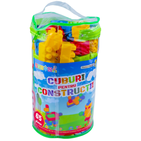 Jucarie set cuburi pentru constructie RT, 65 de piese, plastic, 16065 [4]