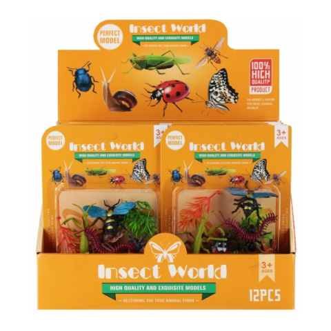 Jucării și Jocuri pentru copii - Jucarie set figurine insecte MegaCreative 570112, 3x7cm, 12buc/set, +3ani