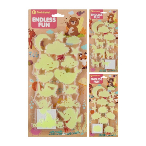 Jucării și Jocuri pentru copii - Jucarie set forme diverse fosforescente MegaCreative 573922, 2-8cm, 14-16buc/set, +3ani