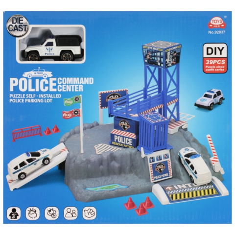 Jucarie set parcare Politie MegaCreative 573971, masina+accesorii, 26x24x7cm, pvc, +3ani [1]
