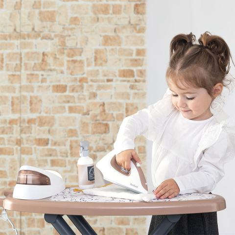 Jucarie Smoby Masa si fier de calcat Tefal Ironing Board + Stream Iron cu 9 accesorii [3]