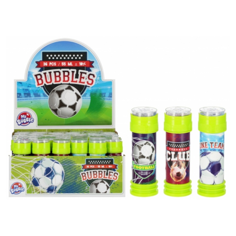 Jucării și Jocuri pentru copii - Jucarie solutie baloane sapun, Fotbal, cu recipient din plastic, 468174, 11cm, 55ml