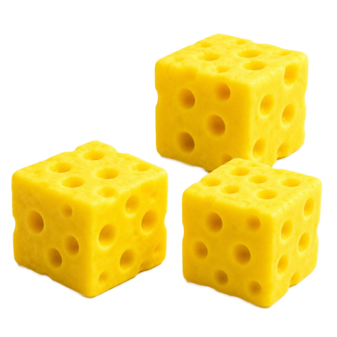 Jucării și Jocuri pentru copii - Jucarie Squishy Cheese Cube, Model Cascaval, Anti-Stres 6.5 x 6.5cm, Slow Rising, Branza