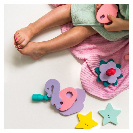 Jucarii de baie din spuma, Iazul fermecat, Quut Toys, 1-7 ani [3]