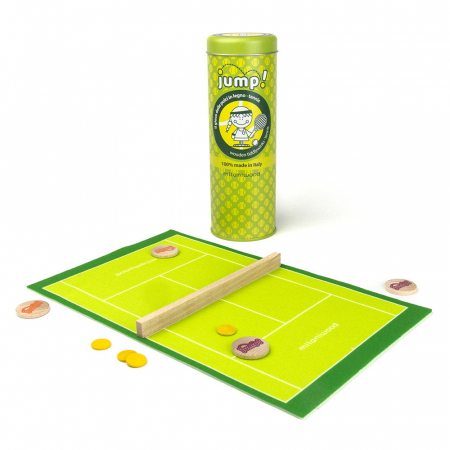 Jucării și Jocuri pentru copii - JUMP! Tenis, joc cu nasturi din lemn, Milaniwood, 4+ ani