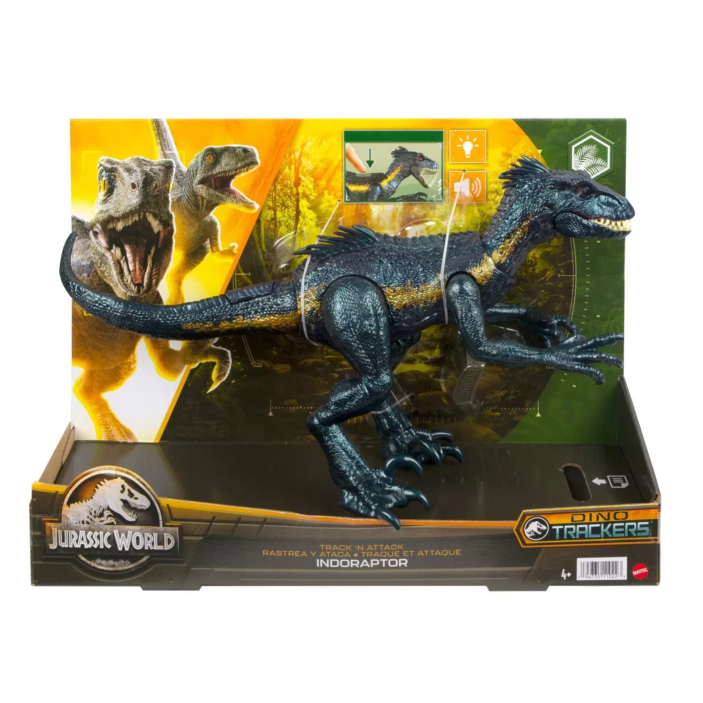 Jucării și Jocuri pentru copii - Jurassic world dino trackers track n attack dinozaur indoraptor, varsta de la 4 ani la 8 ani