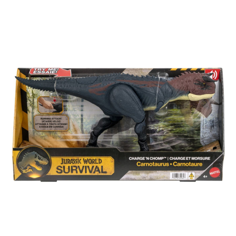 Jucării și Jocuri pentru copii - Jurassic world survival charge and chomp dinozaur interactiv carnotaurus copii 4 ani - 10 ani